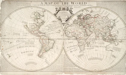 Une carte du monde, corrigée d